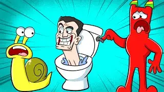 SKIBIDI TOILET & GARTEN OF BANBAN 4!?... Try Not To LAUGH!