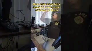 Star Wars Fan watching an episode of Book of Boba