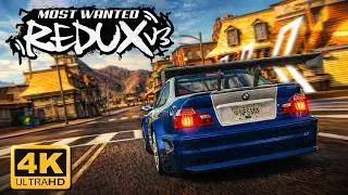 NFS Most Wanted REDUX V3 | Ultimate Overhaul, Cars & Graphics Mod in 4K