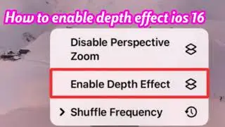 How To Enable Depth Effect iOS 16 | How to use Depth Effect on Lock Screen wallpapers (iOS 16)