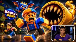 curse of Roblox Blippi SLIDE EATER. Story about Blippi transformation