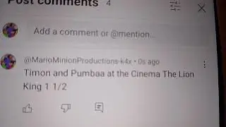 Timon and Pumbaa at The Cinema The Lion King 1 1/2