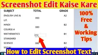 How to Edit Screenshot Text in Laptop | Screenshot Edit Kaise Kare | Edit Screenshot Text