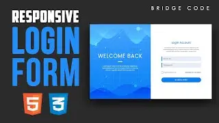 Responsive Login Form Using HTML and CSS