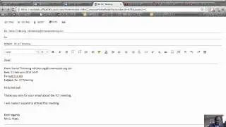 REPLYING TO A FORMAL EMAIL