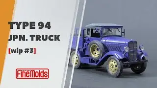 Painting of Japanese truck model ISUZU Type 94 by Finemolds