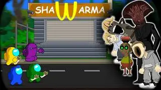 Among Us vs Midnight Shawarma Kiosk JOB || ANIMATION