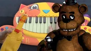 Five Nights At Freddys Song - The Living Tombstone (Cat Piano, Chicken and Drum Calculator Cover)