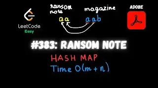 Ransom Note - Adobe Interview Question - Python - LeetCode 383