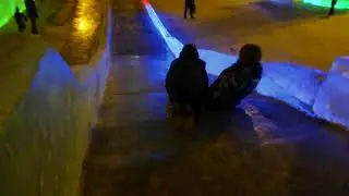 Горка падение