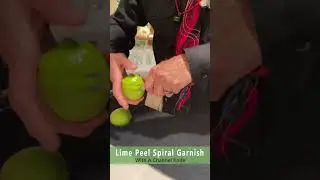Lime Spiral Garnish