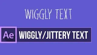 Wiggly/Jittery Comic Text in After Effects
