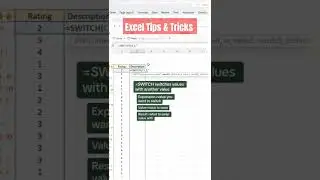 short excel tricks