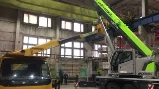 Демонтаж двухбалочного мостового крана 5 т в г. Санкт-Петербурге