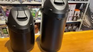 Garrafa Térmica inox 2,5L e 4L Black
