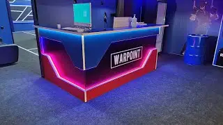 Стойка ресепшн с диодной подсветкой WARPOINT