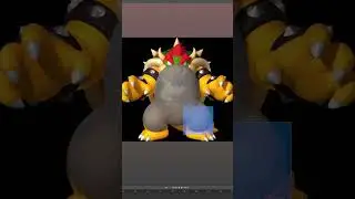 3d Modeling Bowser the Blockout Phase in Blender 