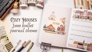 June Bullet Journal Theme 📖 Cozy Houses | Mystery Journal