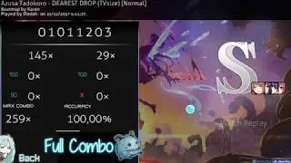 Osu! Azusa Tadokoro - DEAREST DROP (TVsize) [Normal]