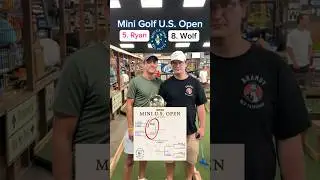 Mini Golf U.S. Open Round 2 (Holes 1-2) | Ryan vs Wolf 
