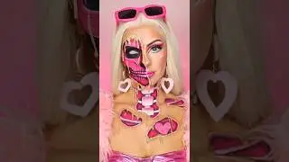 BARBIE got a little too hot and MELTED #barbie #halloween