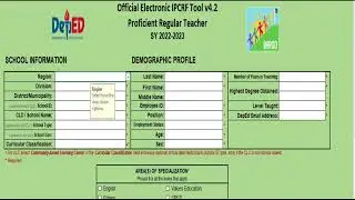 OFFICIAL electronic IPCRF for S.Y. 2022-2023