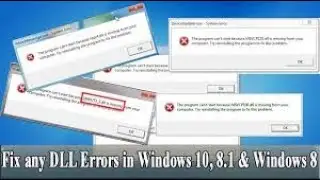 HOW TO SOLVE OR FIX EVERY DLL FILE ERROR WITHOUT ANY SOFTWARE