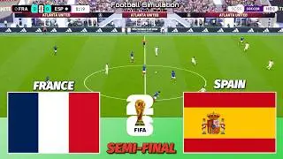 🔴 LIVE | France vs Spain - Semi-Final - FIFA World Cup 2026 | PES 21 Simulation