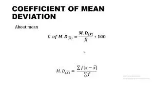 Relative measure of dispersion || Group data || part 2