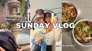 SUNDAY VLOG 2024: 6am morning, groceries, meal planning, & baby's valentines basket) *new mom vlogs*