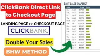 ✅ClickBank Direct Link to Checkout Page | Redirect visitors directly to the Clickbank checkout page