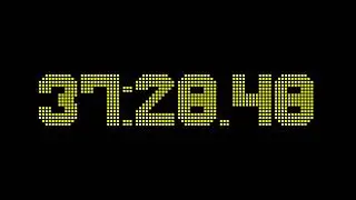 47 minutes and 0 seconds countdown timer with 2 fractional digits accuracy