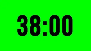 Timer 38 Minute With Alarm ⏱ No Music