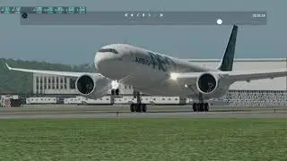 X-Plane 11 A330 NEO BUTTER Landing (-20 FPM!) #Swiss001Landing