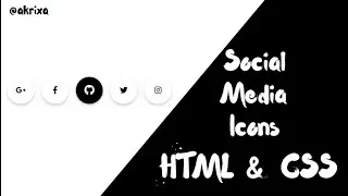 Social Media Buttons Using HTML with CSS | Create Amazing Social Media Icons Using HTML and CSS