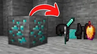 Minecraft But Ores Drop OP Items