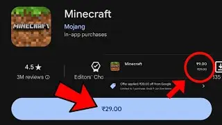 Minecraft Only ₹9 Rupees in Play Store 😱