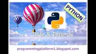 Date & time program in python || 