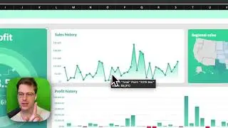 How to make an Excel line chart with a gradient in Excel