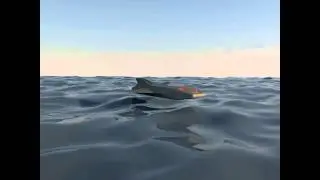 Spaceship Cinema 4D Water Render using HOT4D