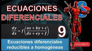 Differential equations 9. ODE reducible to homogeneous.