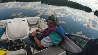 Large Mouth Bass Fishing And Underwater Snakes