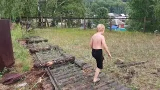 УБРАЛИ СТАРЫЙ ЗАБОР | ДЕРЕВЕНСКИЕ БУДНИ В СИБИРИ