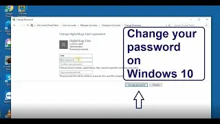 How to change your password on Windows 10 | In Bangla