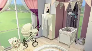 BABY GIRL'S NURSERY 💗 | CC Speed Build | THE SIMS 4 | + CC LINKS