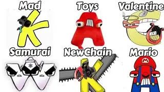 Alphabet Lore But Everyone ALL Different Versions (New Full Version 19)