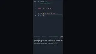 Python 3 | The flexibility of comprehensions! 
