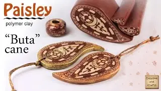 Полимерная глина - Турецкий огурец в стиле менди (Polymer clay paisley cane) / Светлана Няшина