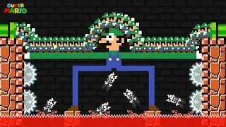 Super Mario: Luigi and 9999 Tiny Luigi's March Madness | Game Animation