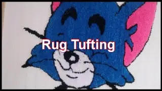 My tufting process//Tom Rug//Custom Rug.